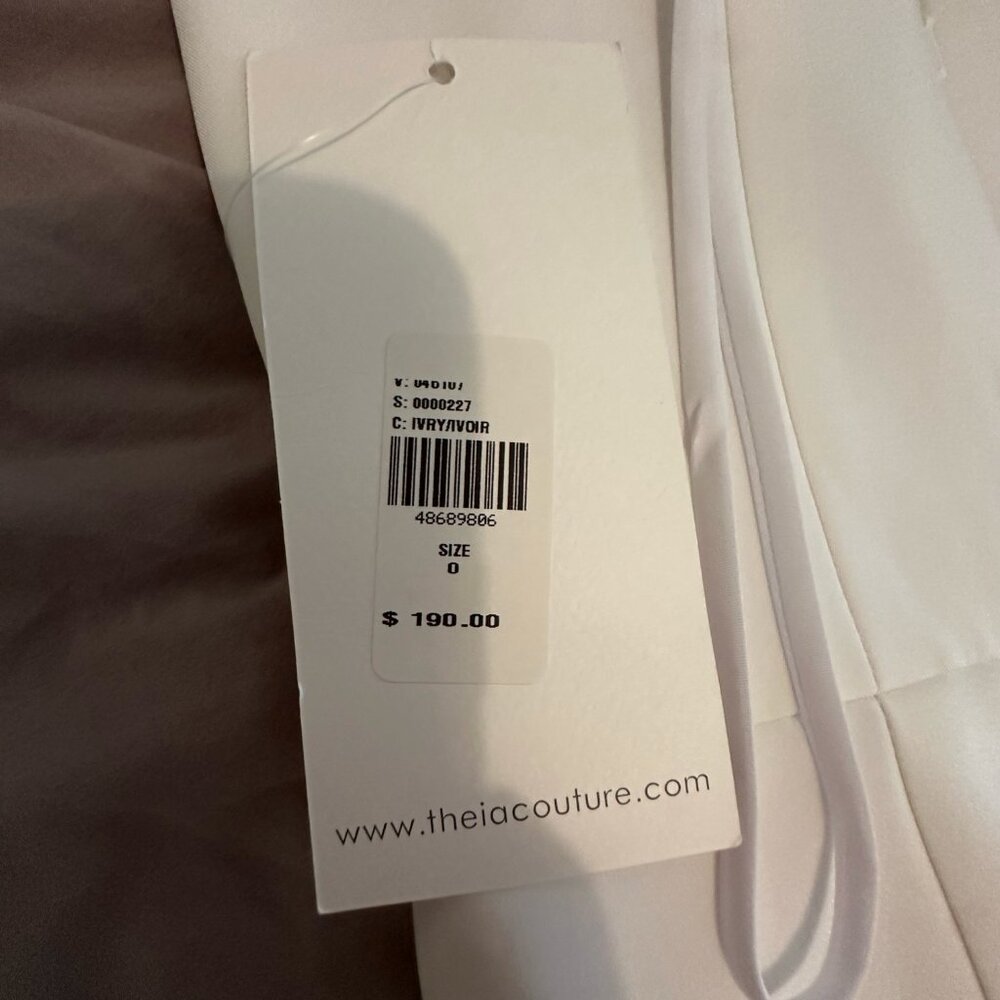 [NWT] Theia Trinity Ivory Jumpsuit - Picture 5 of 6